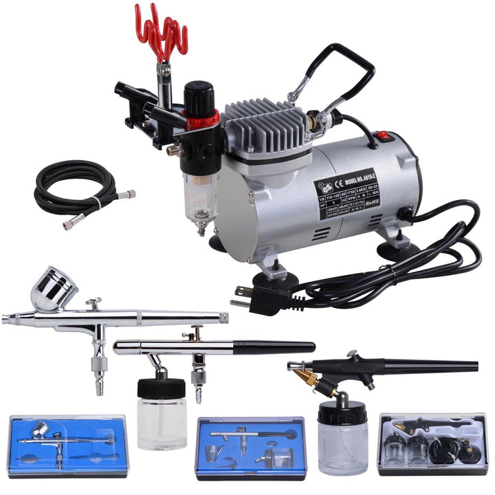YES3239 airbrush kit air compressor with tank