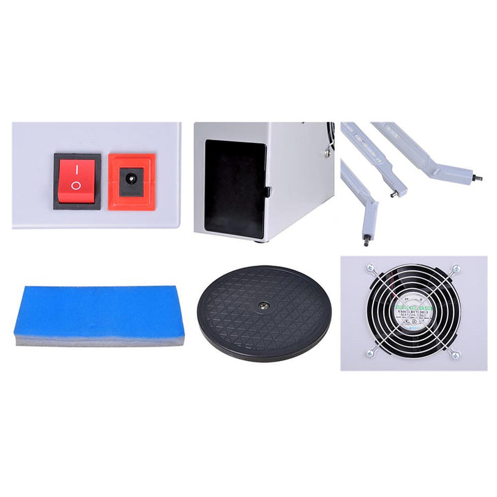 Airbrush Paint Spray Booth Exhaust Fan with Filter Portable Paint Booth Kit  for Airbrushing Painting Art Model Craft Hobby DIY