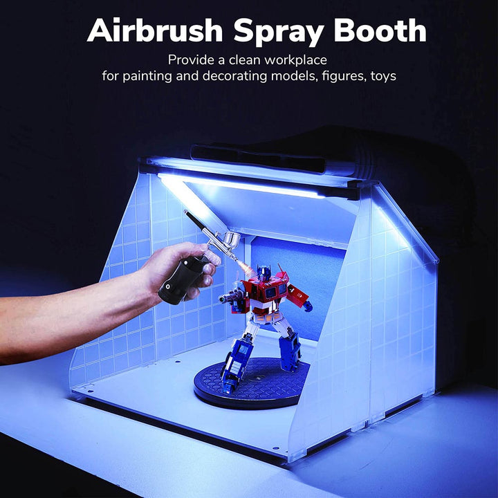 Foldable airbrush spray booth 
