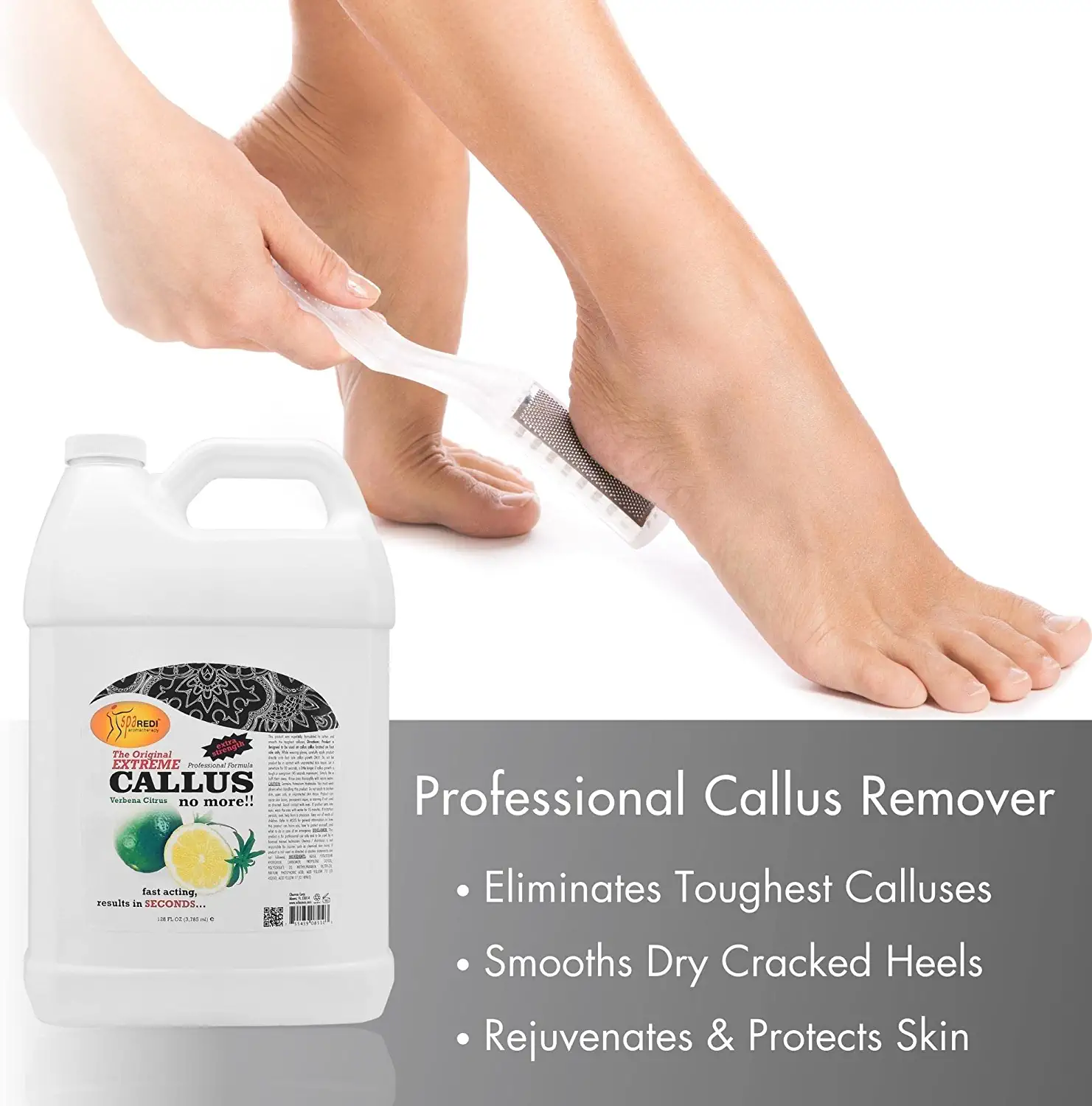 Callus remover for feet gel - Lemon & lime - 128oz