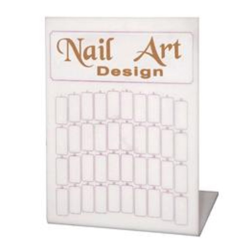 ROUND/OVAL Clear Nail Polish Colour Display Sticks on Ring (50 Removable  Sticks)