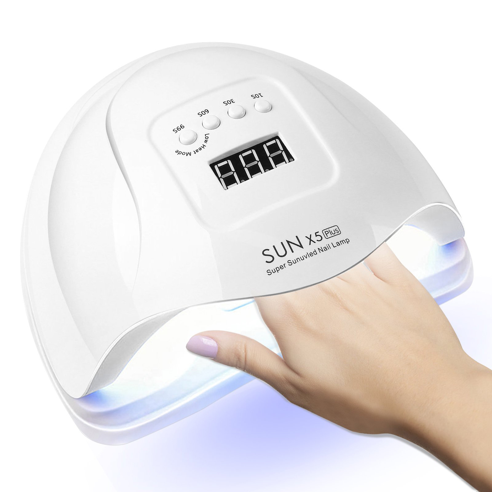 Amazon.com: W&H UV LED Nail Lamp, 120W Faster Gel Nail Dryer Professional  Curing Lamp for Fingernail and Toenail Nail Gel Polish Machine with 4 Timer  Setting Touch Screen （Sun BQ5T） (Pink) :