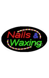 BRAND NEW "NAILS & WAXING" 32x13 REAL NEON SIGN w/CUSTOM OPTIONS 10470 