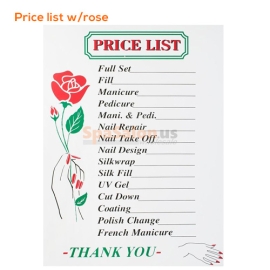 Price list w/rose