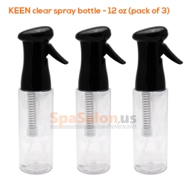 KEEN clear spray bottle - 12 oz (pack of 3)