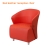 Red leather reception chair