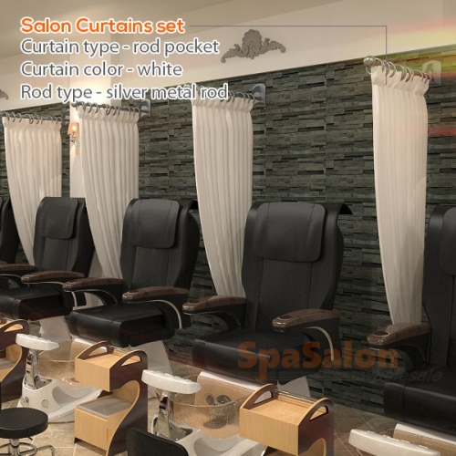Salon curtains set
