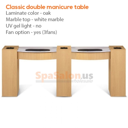Classic double manicure table