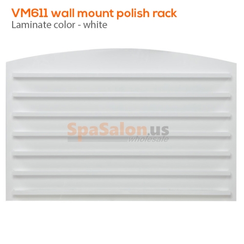 VM611 wall mount polish rack